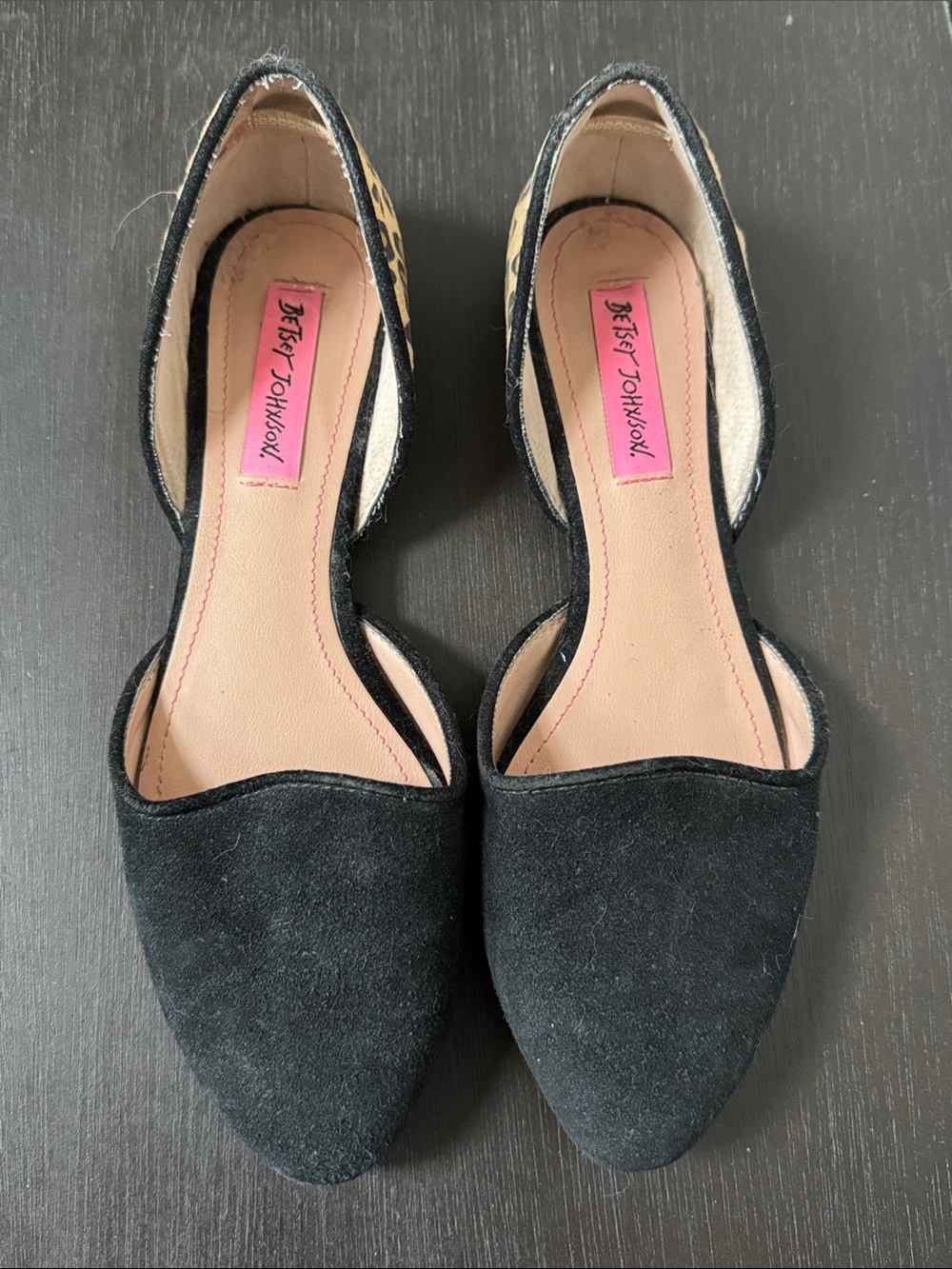 Betsey Johnson Flats with Leopard Heel - Picture 3 of 8